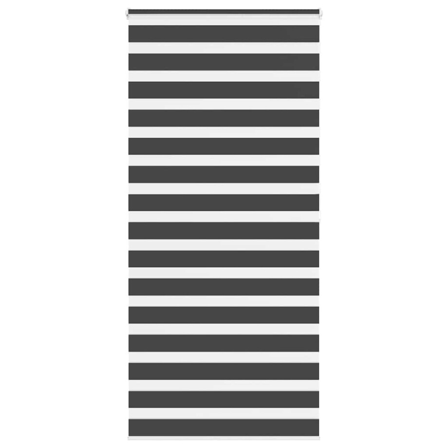 vidaXL Zebra rolgordijn 110x200 cm stofbreedte 105,9 cm zwart afbeelding 1