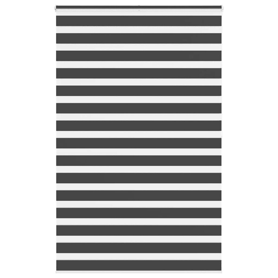 vidaXL Zebra rolgordijn 140x200 cm stofbreedte 135,9 cm zwart afbeelding 1