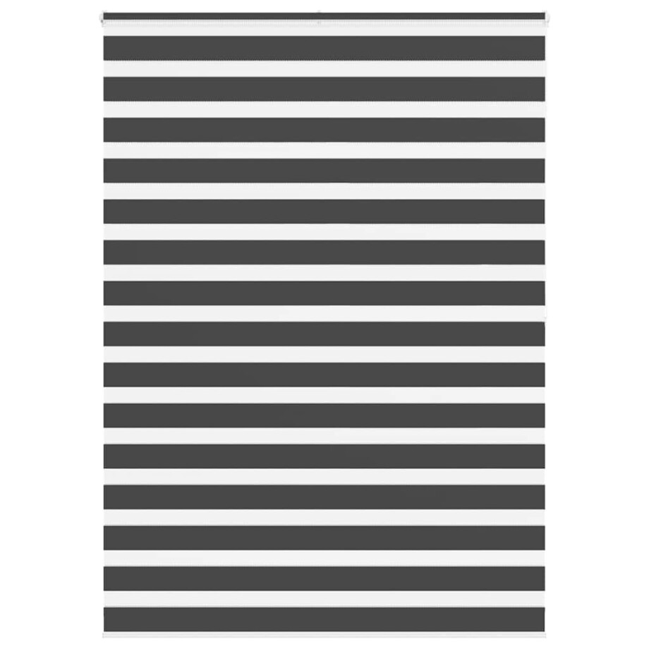 vidaXL Zebra rolgordijn 155x200 cm stofbreedte 150,9 cm zwart afbeelding 1