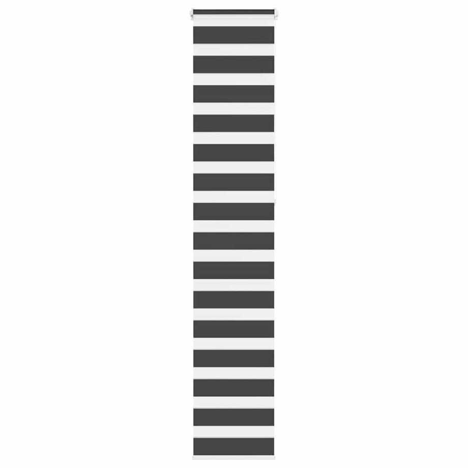 vidaXL Zebra rolgordijn 45x230 cm stofbreedte 40,9 cm zwart afbeelding 1