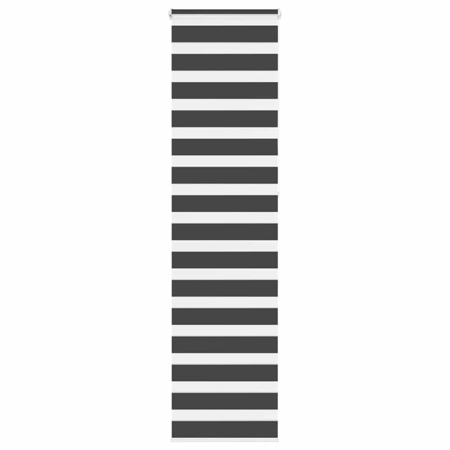 vidaXL Zebra rolgordijn 60x230 cm stofbreedte zwart 55,9 cm afbeelding 1
