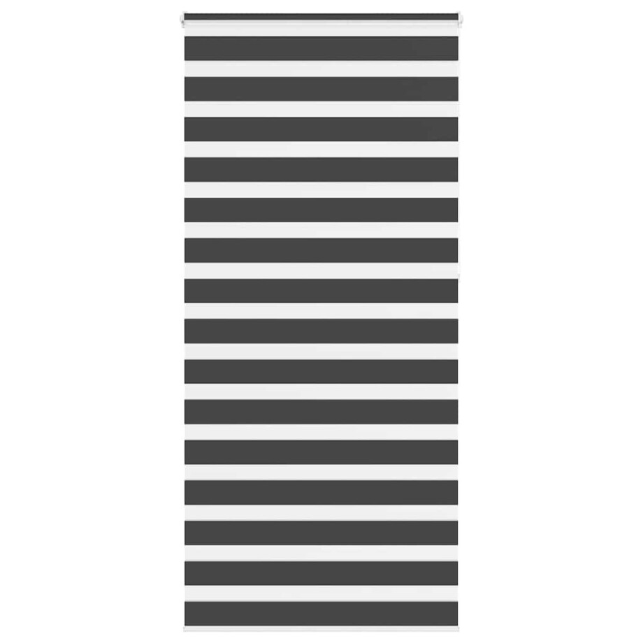 vidaXL Zebra rolgordijn 95x230 cm stofbreedte 90,9 cm zwart afbeelding 1