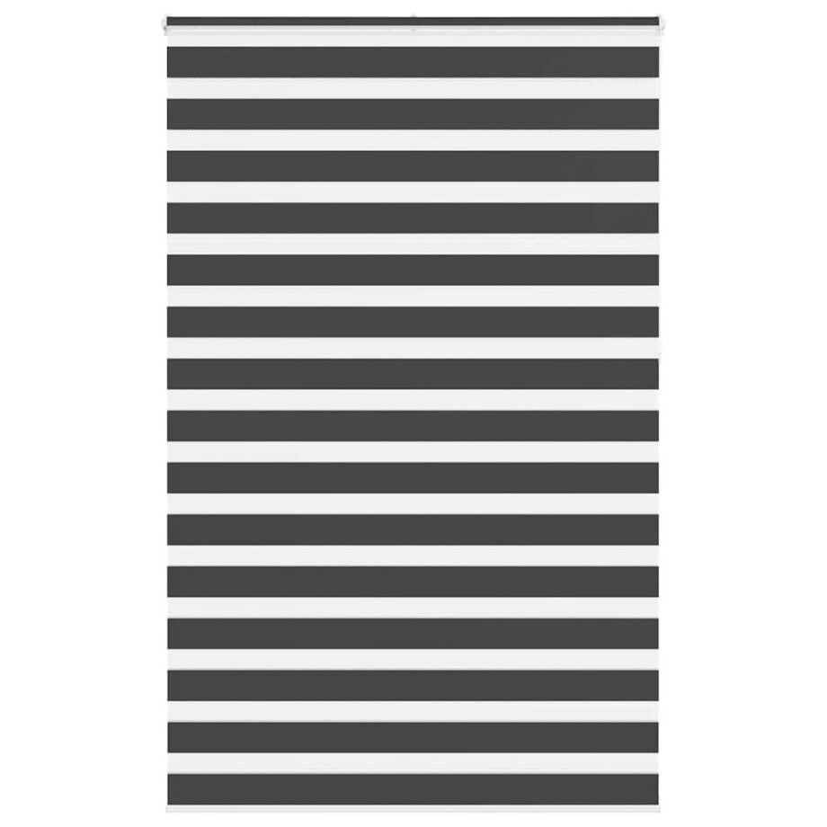 vidaXL Zebra rolgordijn 145x230 cm stofbreedte 140,9 cm zwart afbeelding 1