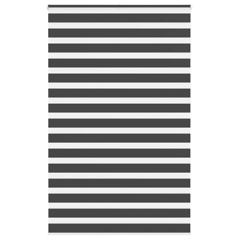 vidaXL Zebra rolgordijn 150x230 cm stofbreedte 145,9 cm zwart afbeelding 1