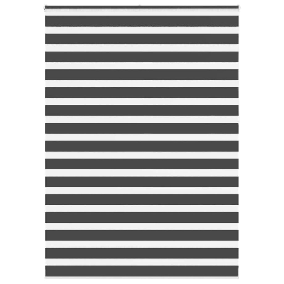vidaXL Zebra rolgordijn 160x230 cm stofbreedte 155,9 cm zwart afbeelding 1