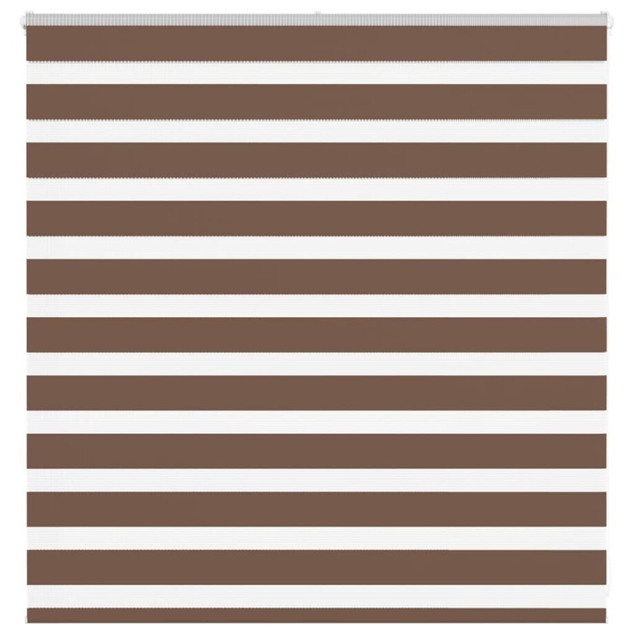 vidaXL Zebra rolgordijn 150x100 cm stofbreedte 145,9cm polyester bruin vidaXL Zebra rolgordijn 150x100 cm stofbreedte 145,9cm polyester bruin afbeelding 1