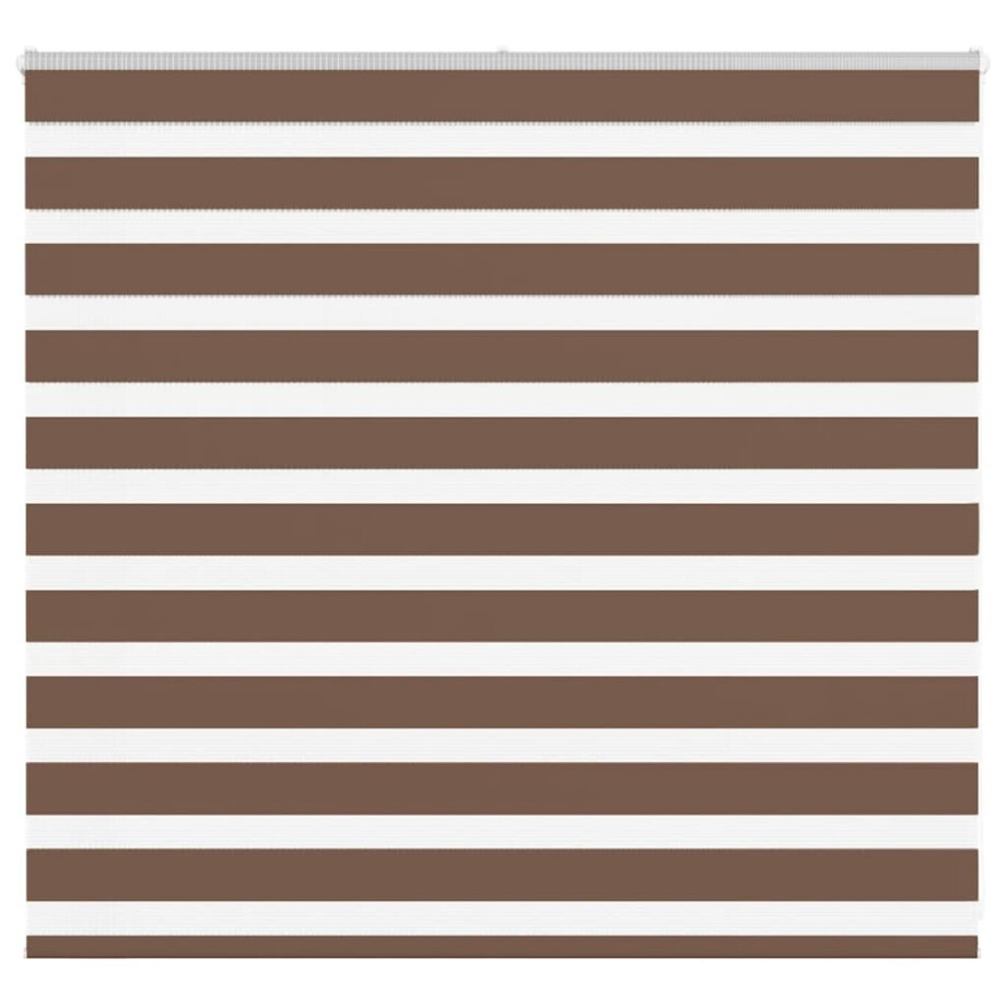 vidaXL Zebra rolgordijn 165x100 cm stofbreedte 160,9cm polyester bruin vidaXL Zebra rolgordijn 165x100 cm stofbreedte 160,9cm polyester bruin afbeelding 1