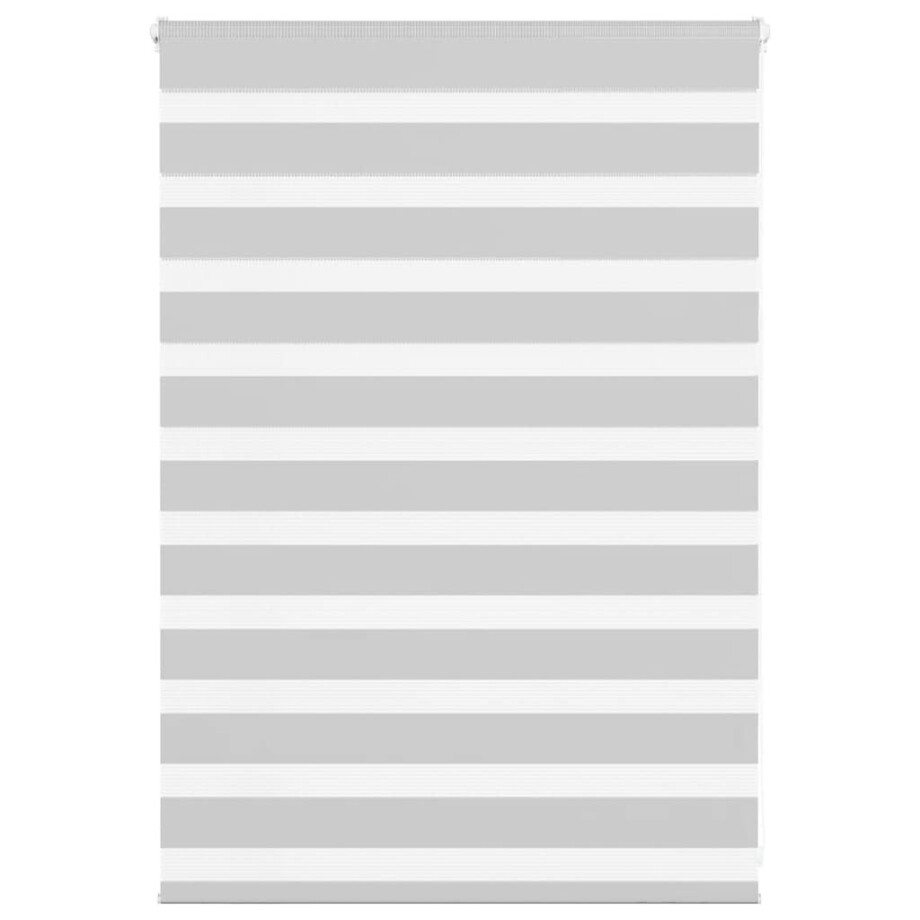 vidaXL Zebra rolgordijn 105x100 cm stofbreedte 100,9 cm lichtgrijs afbeelding 1