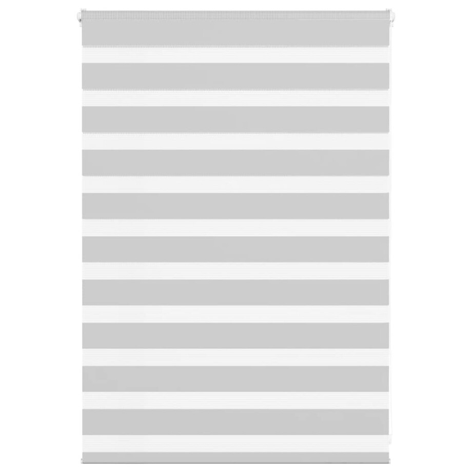 vidaXL Zebra rolgordijn 110x100 cm stofbreedte 105,9 cm lichtgrijs afbeelding 1