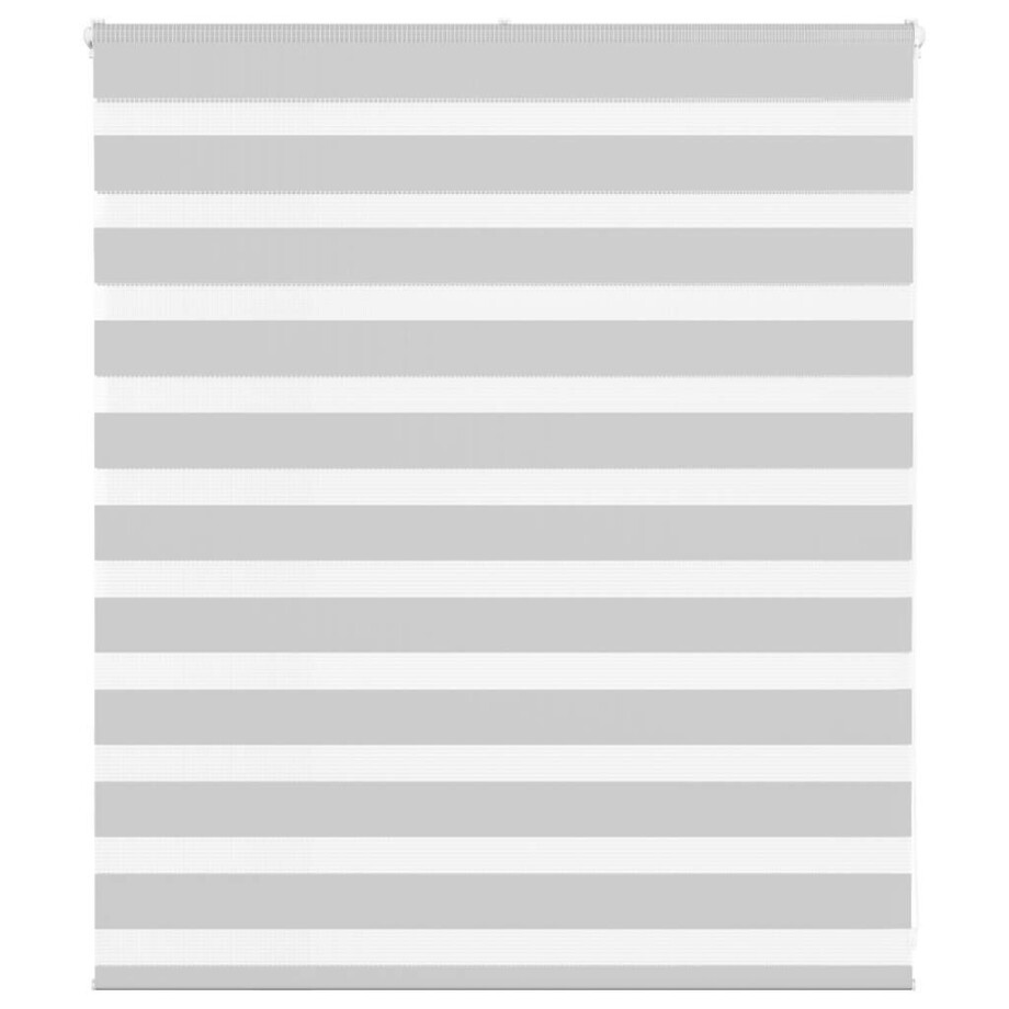 vidaXL Zebra rolgordijn 120x100 cm stofbreedte 115,9 cm lichtgrijs afbeelding 1