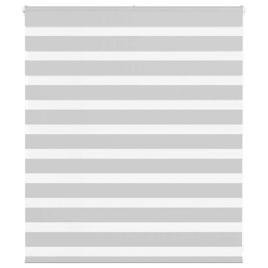 vidaXL Zebra rolgordijn 125x100 cm stofbreedte 120,9 cm lichtgrijs afbeelding 1