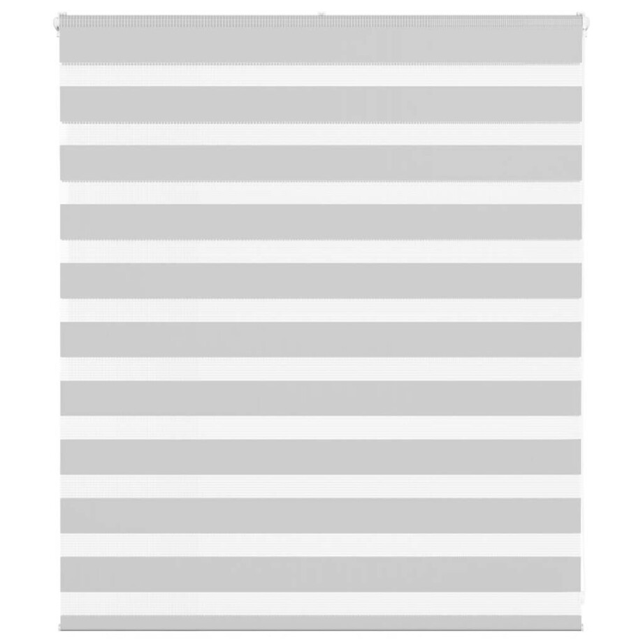 vidaXL Zebra rolgordijn 135x100 cm stofbreedte 130,9 cm lichtgrijs afbeelding 1