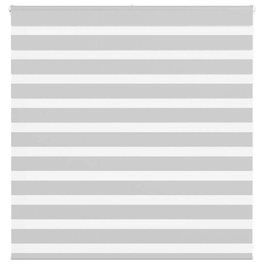 vidaXL Zebra rolgordijn 140x100 cm stofbreedte 135,9 cm lichtgrijs afbeelding 1