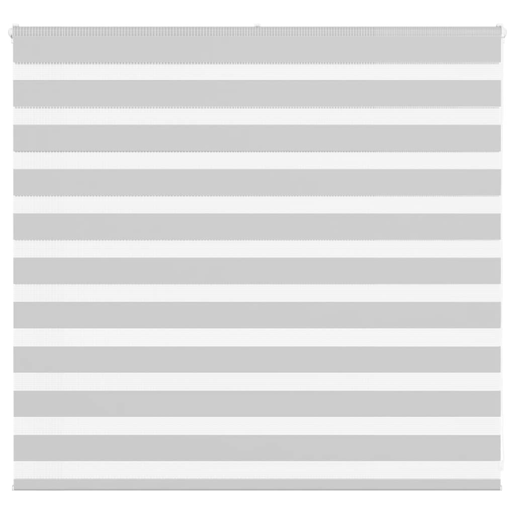 vidaXL Zebra rolgordijn 160x100 cm stofbreedte 155,9 cm lichtgrijs afbeelding 1