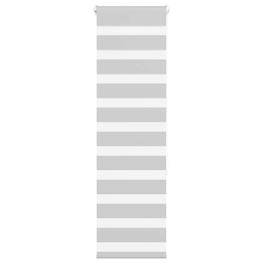 vidaXL Zebra rolgordijn 45x150 cm stofbreedte 40,9 cm lichtgrijs afbeelding 1