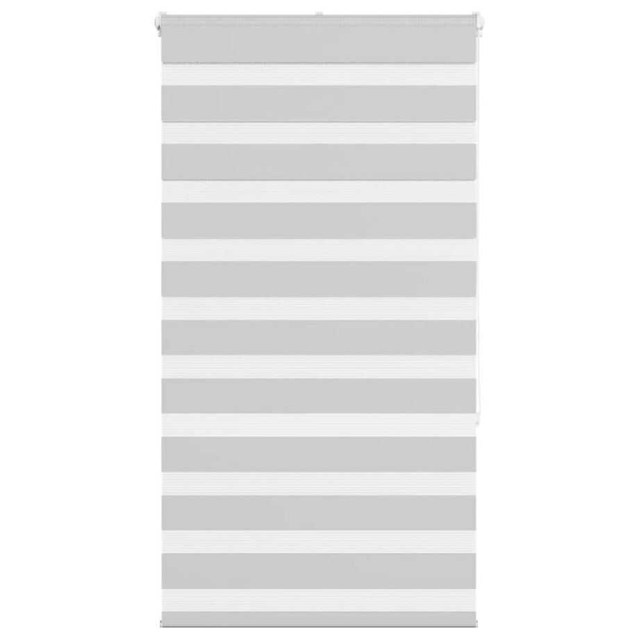 vidaXL Zebra rolgordijn 70x150 cm stofbreedte 65,9 cm lichtgrijs afbeelding 1