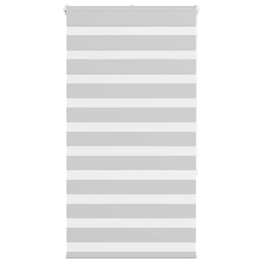 vidaXL Zebra rolgordijn 75x150 cm stofbreedte 70,9 cm lichtgrijs afbeelding 1