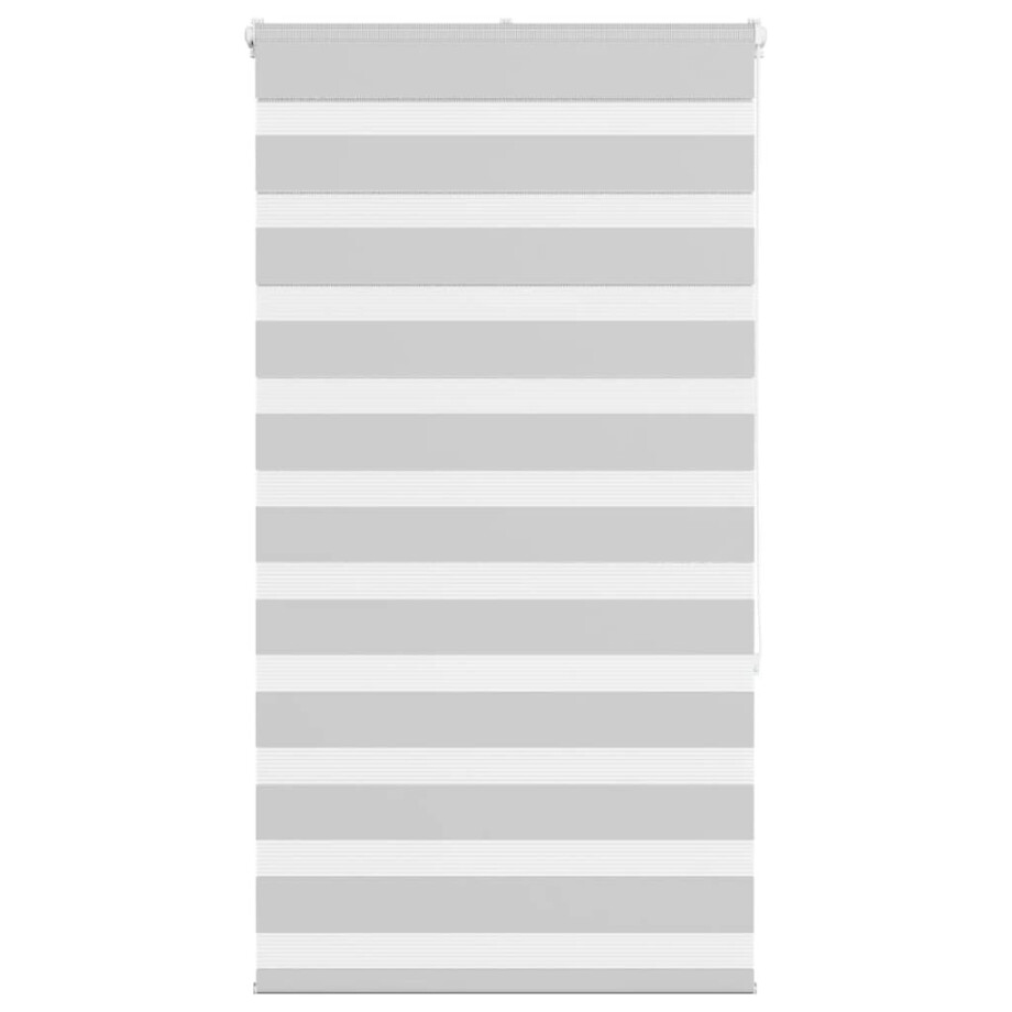 vidaXL Zebra rolgordijn 90x150 cm stofbreedte 85,9 cm lichtgrijs afbeelding 1