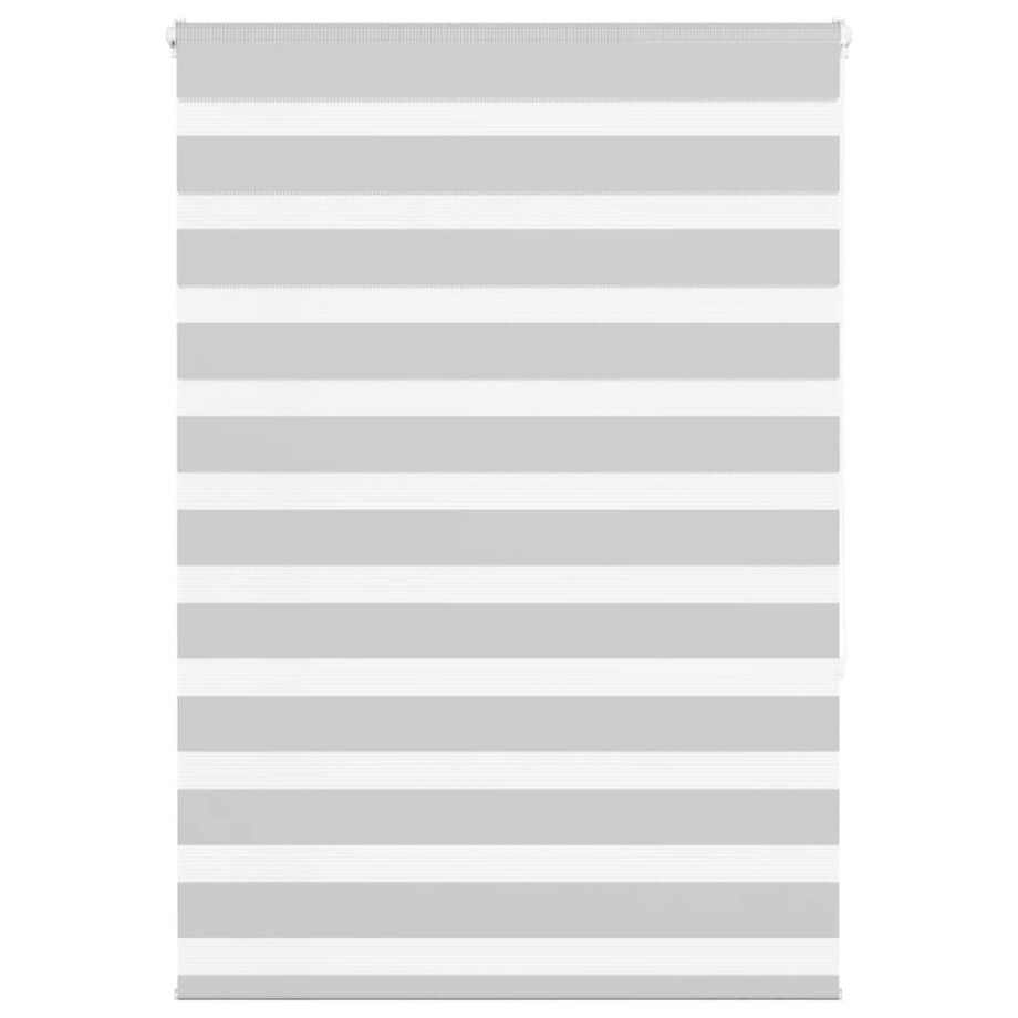 vidaXL Zebra rolgordijn 95x150 cm stofbreedte 90,9 cm lichtgrijs afbeelding 1