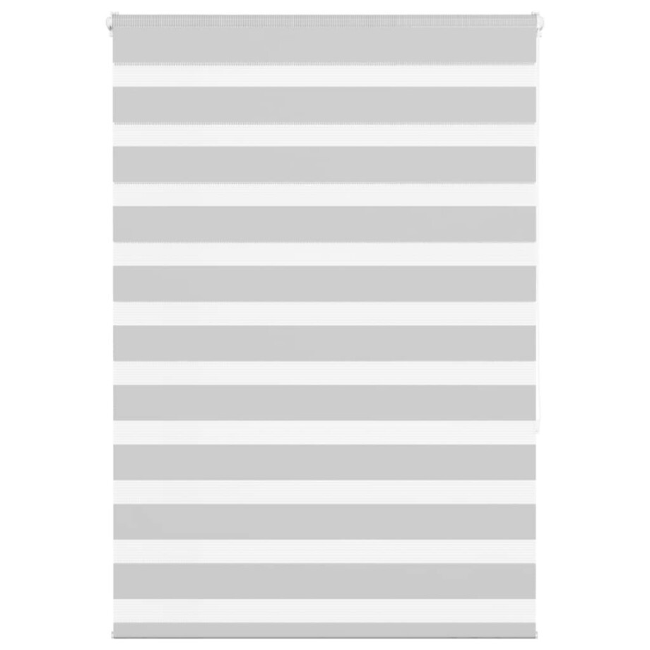 vidaXL Zebra rolgordijn 100x150 cm stofbreedte 95,9 cm lichtgrijs afbeelding 1