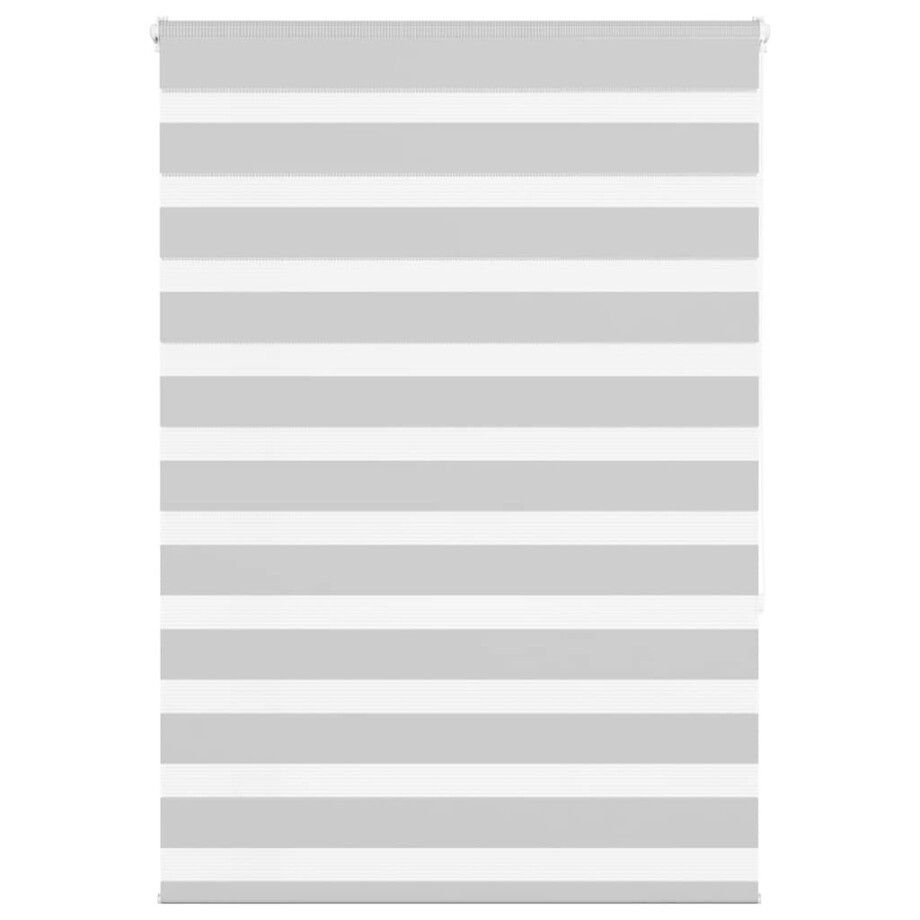 vidaXL Zebra rolgordijn 105x150 cm stofbreedte 100,9 cm lichtgrijs afbeelding 1