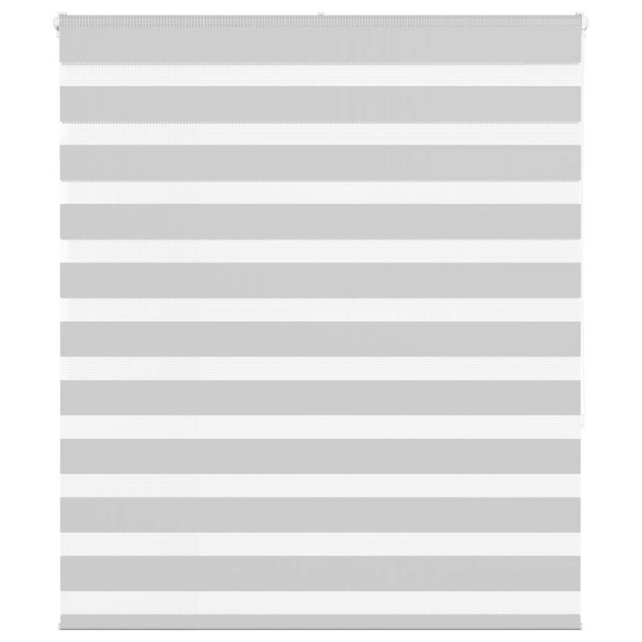 vidaXL Zebra rolgordijn 105x150 cm stofbreedte 100,9 cm lichtgrijs afbeelding 1