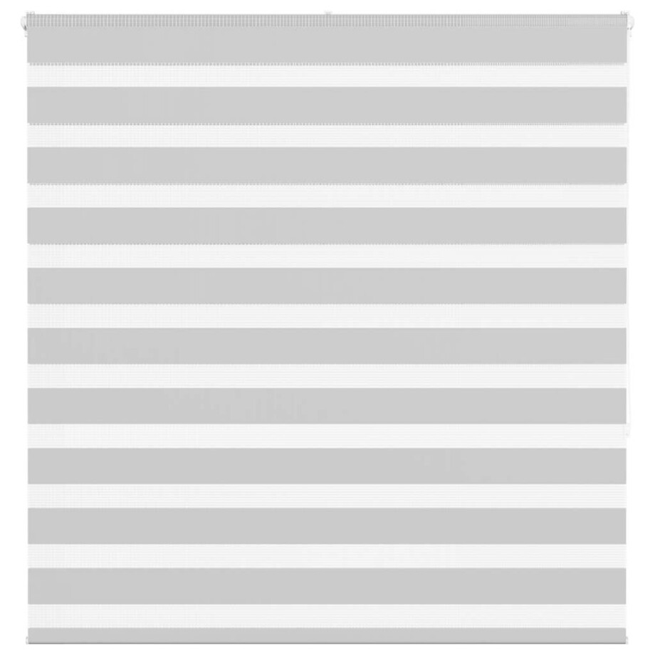 vidaXL Zebra rolgordijn 140x150 cm stofbreedte 135,9 cm lichtgrijs afbeelding 1