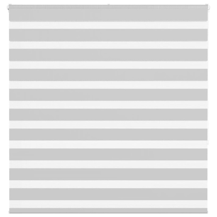vidaXL Zebra rolgordijn 145x150 cm stofbreedte 140,9 cm lichtgrijs afbeelding 1