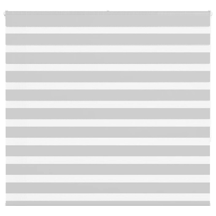 vidaXL Zebra rolgordijn 155x150 cm stofbreedte 150,9 cm lichtgrijs afbeelding 1