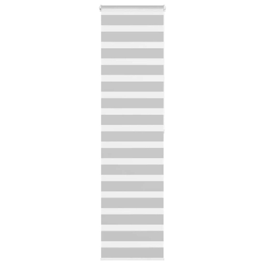 vidaXL Zebra rolgordijn 60x200 cm stofbreedte 55,9 cm lichtgrijs afbeelding 1