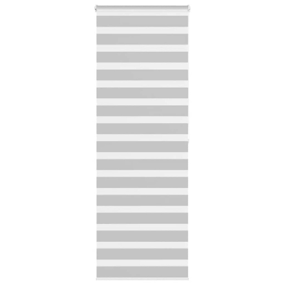 vidaXL Zebra rolgordijn 75x200 cm stofbreedte 70,9 cm lichtgrijs afbeelding 1