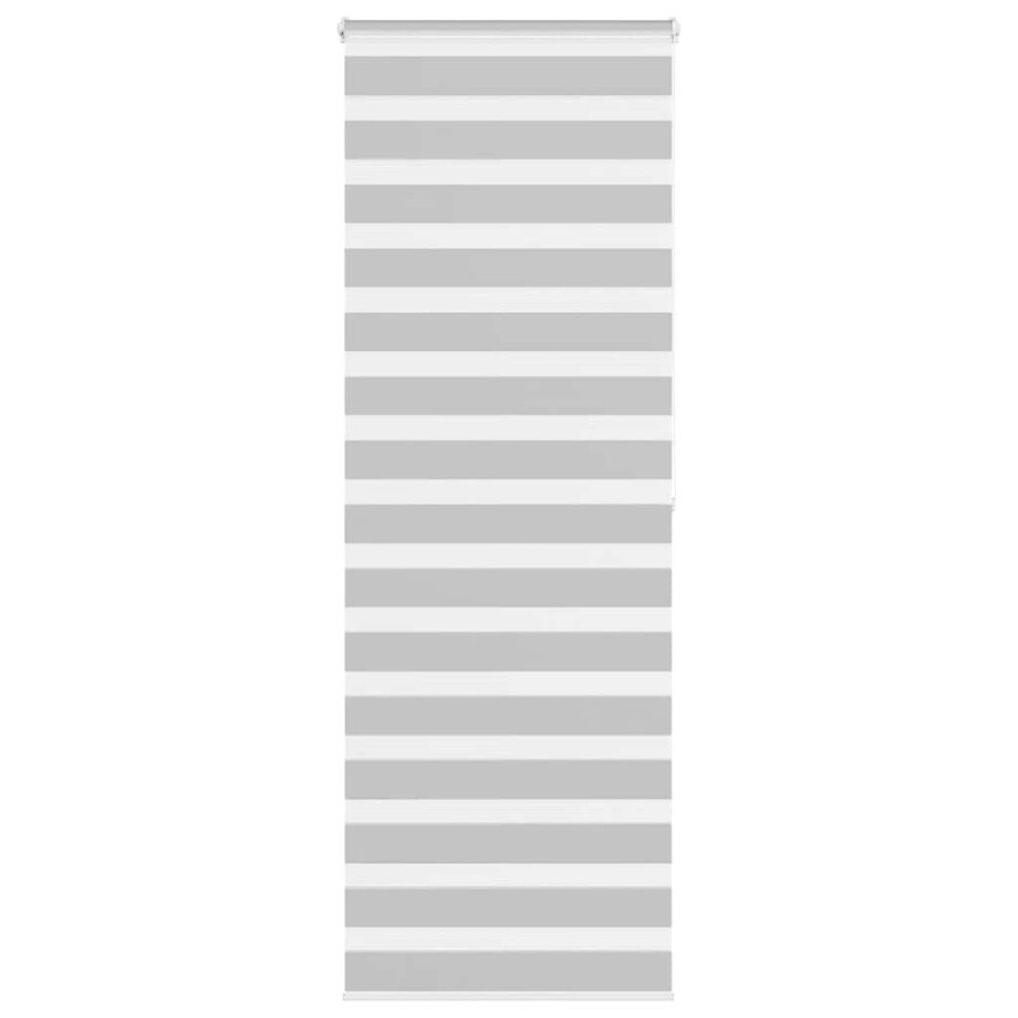 vidaXL Zebra rolgordijn 85x200 cm stofbreedte 80,9 cm lichtgrijs afbeelding 1