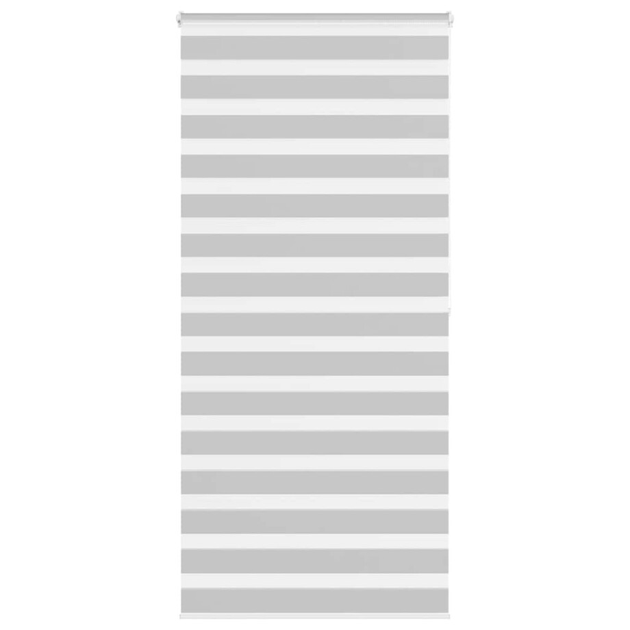 vidaXL Zebra rolgordijn 95x200 cm stofbreedte 90,9 cm lichtgrijs afbeelding 1