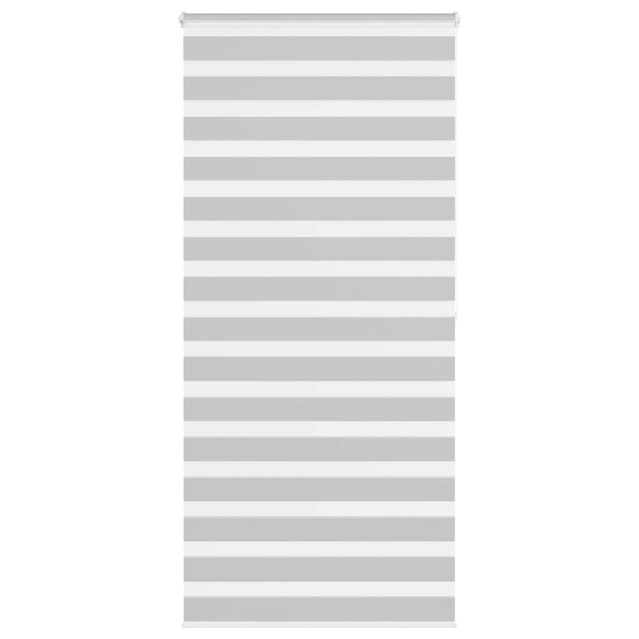 vidaXL Zebra rolgordijn 110x200 cm stofbreedte 105,9 cm lichtgrijs afbeelding 1