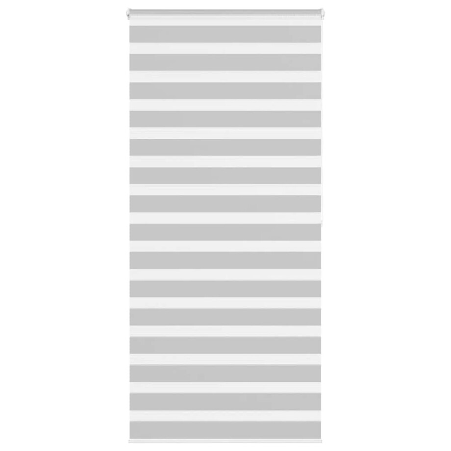 vidaXL Zebra rolgordijn 115x200 cm stofbreedte 110,9 cm lichtgrijs afbeelding 1
