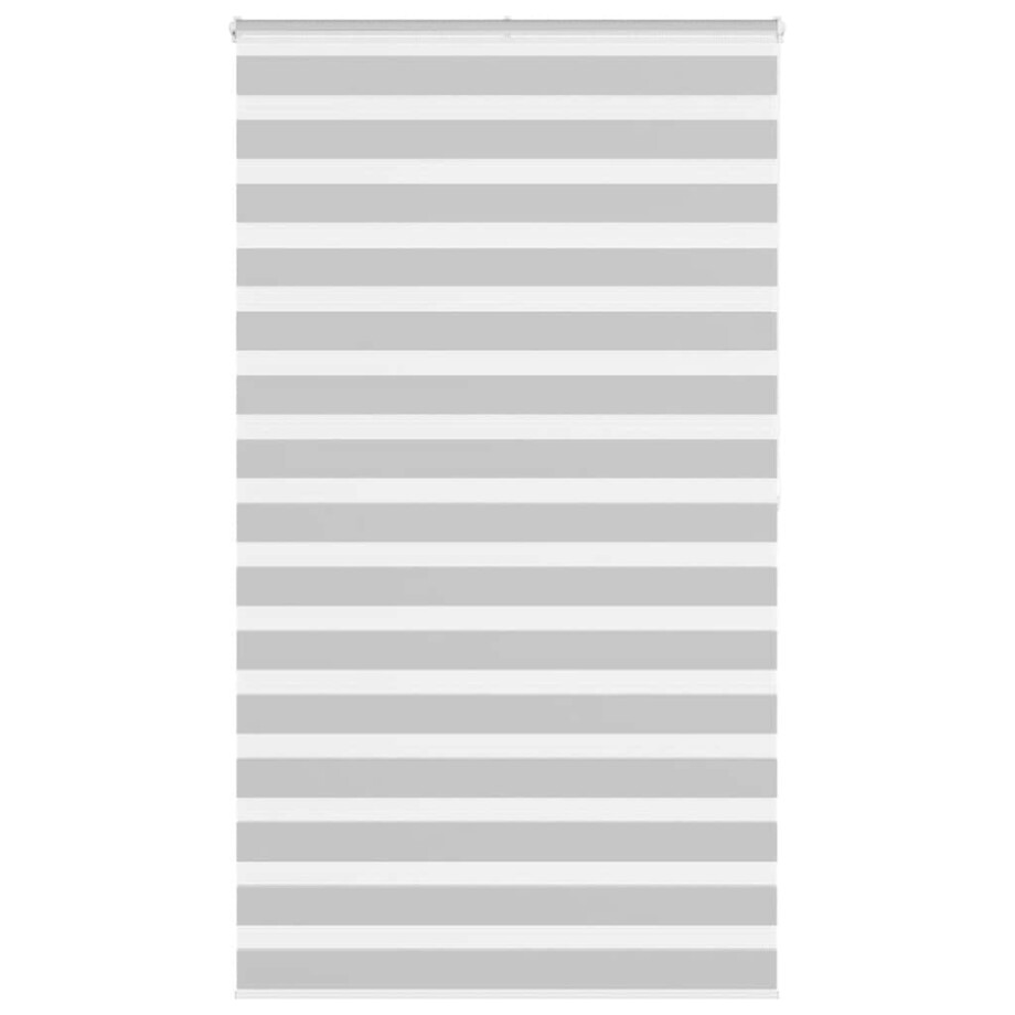 vidaXL Zebra rolgordijn 125x200 cm stofbreedte 120,9 cm lichtgrijs afbeelding 1