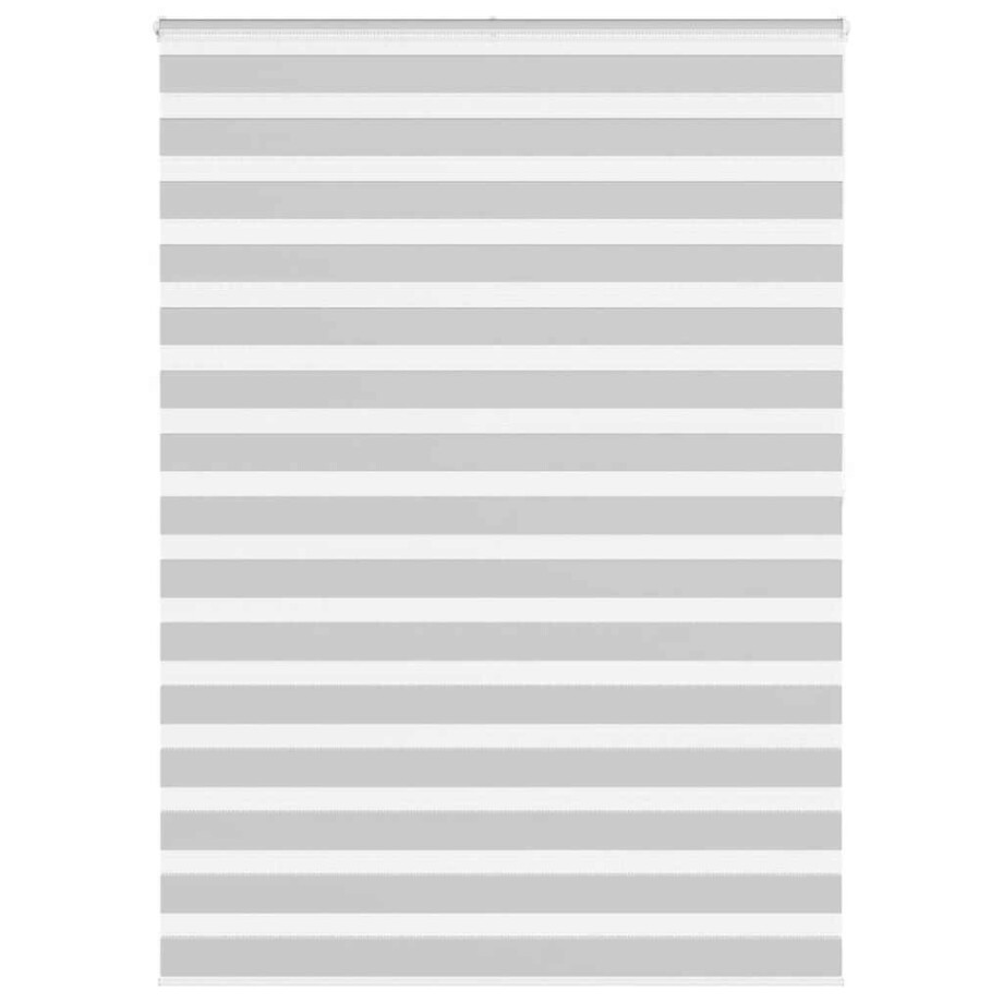 vidaXL Zebra rolgordijn 160x200 cm stofbreedte 155,9 cm lichtgrijs afbeelding 1