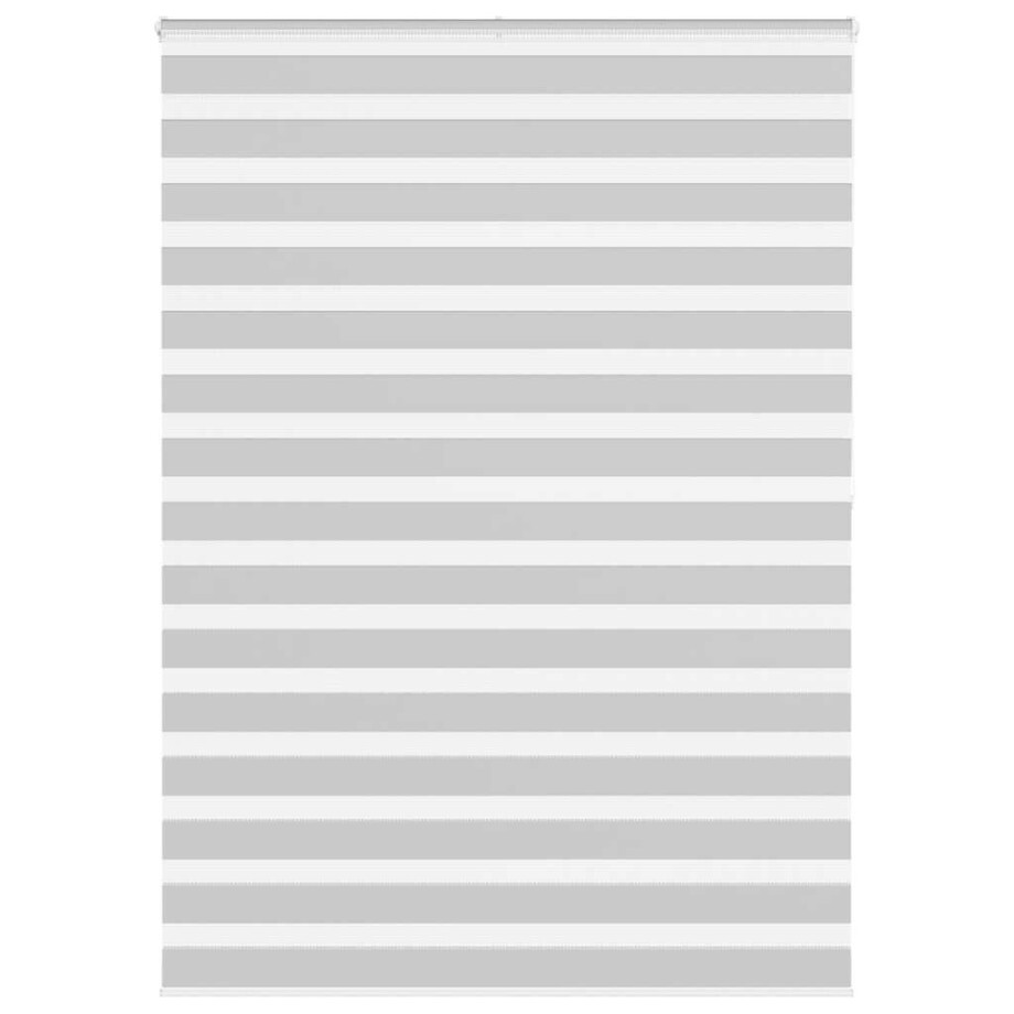 vidaXL Zebra rolgordijn 165x200 cm stofbreedte 160,9 cm lichtgrijs afbeelding 1