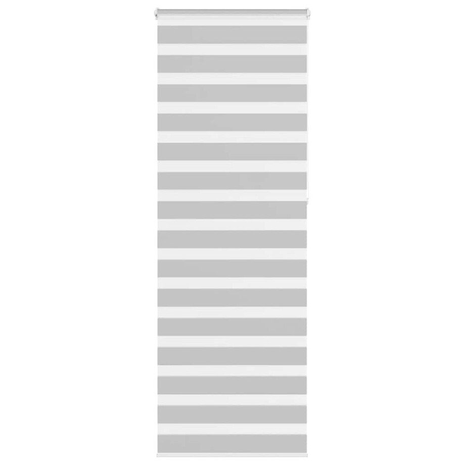 vidaXL Zebra rolgordijn 80x230 cm stofbreedte 75,9 cm lichtgrijs afbeelding 1