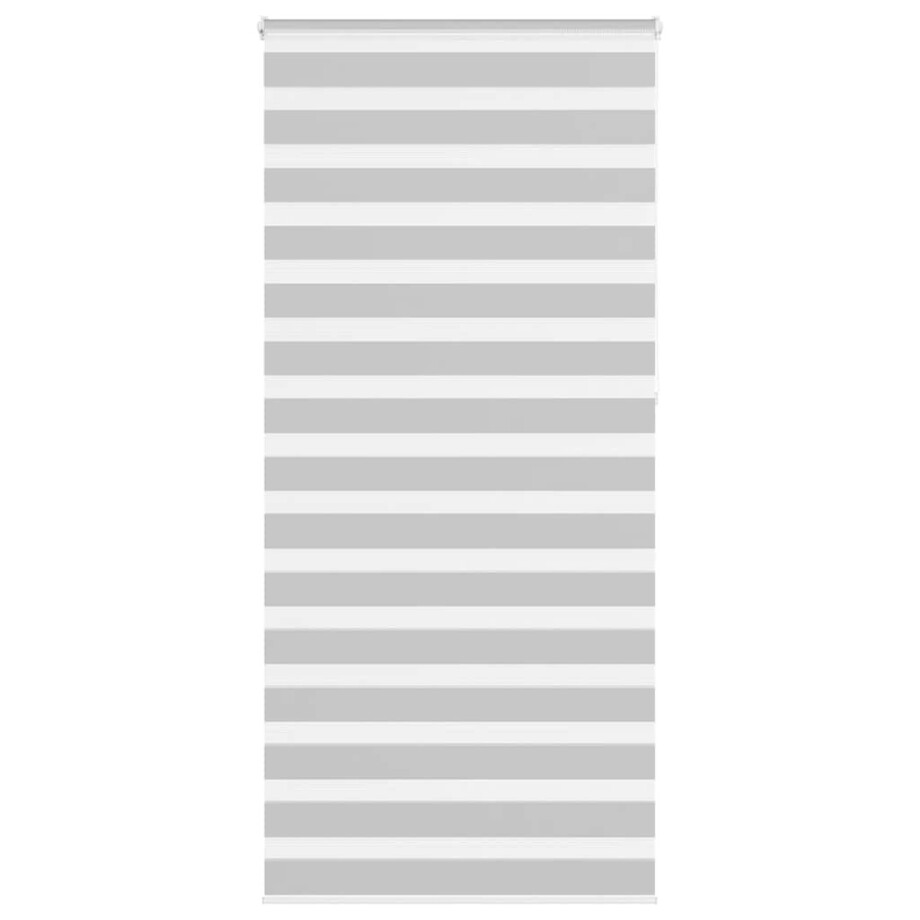 vidaXL Zebra rolgordijn 105x230 cm stofbreedte 100,9 cm lichtgrijs afbeelding 1