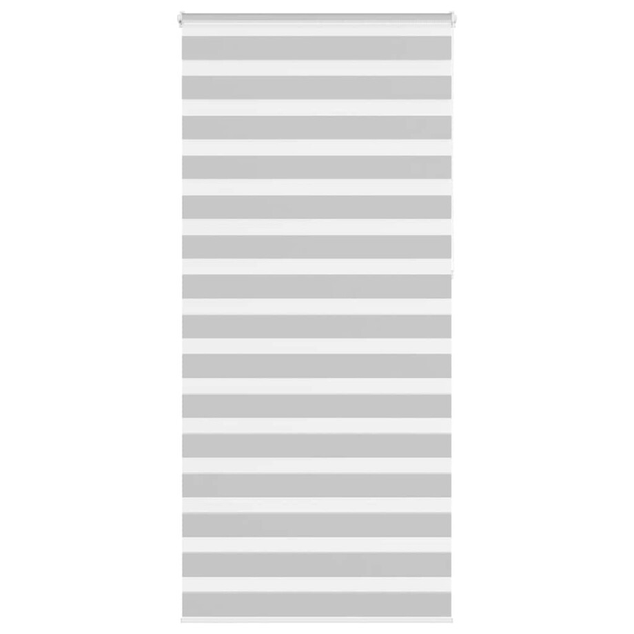 vidaXL Zebra rolgordijn 115x230 cm stofbreedte 110,9 cm lichtgrijs afbeelding 1