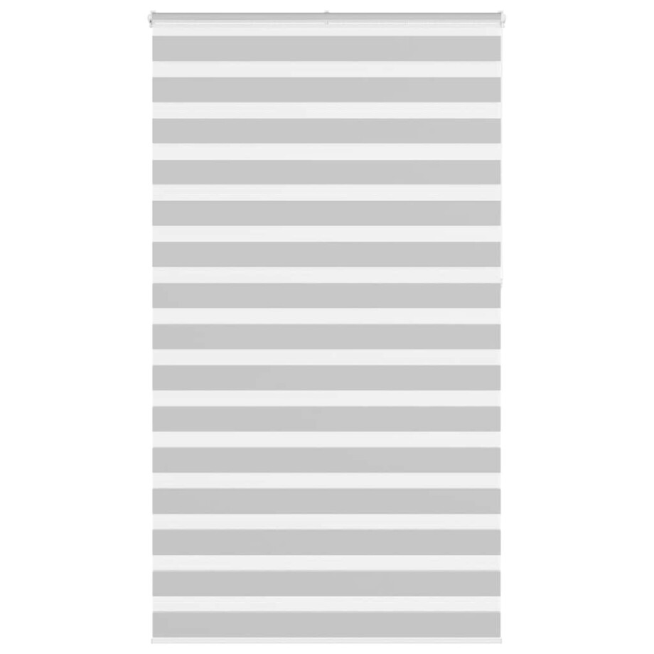 vidaXL Zebra rolgordijn 125x230 cm stofbreedte 120,9 cm lichtgrijs afbeelding 1