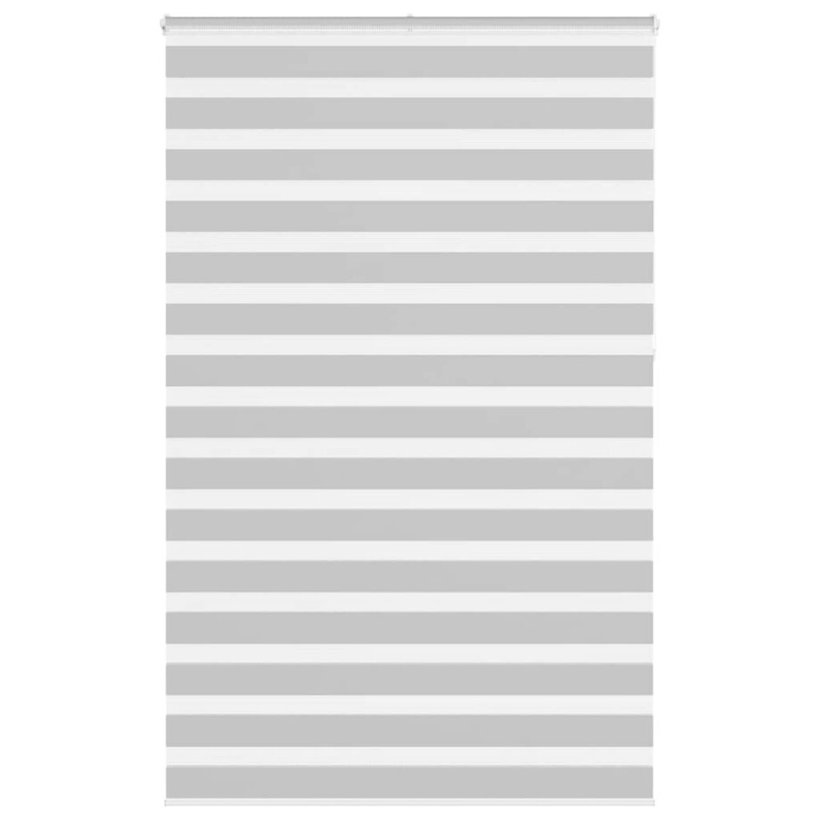 vidaXL Zebra rolgordijn 150x230 cm stofbreedte 145,9 cm lichtgrijs afbeelding 1