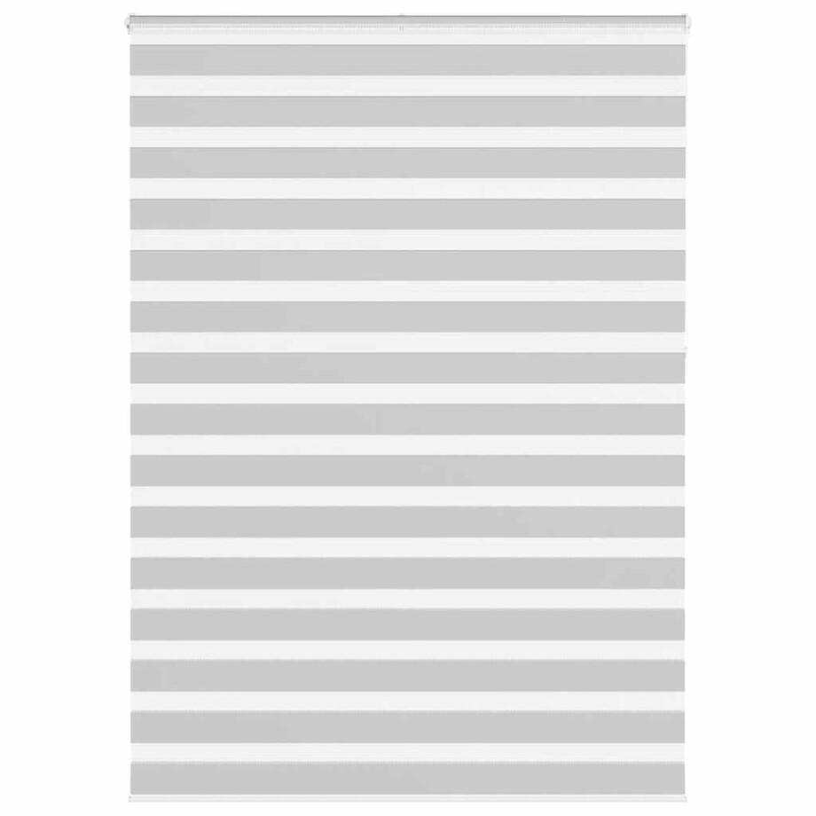 vidaXL Zebra rolgordijn 165x230 cm stofbreedte 160,9 cm lichtgrijs afbeelding 1