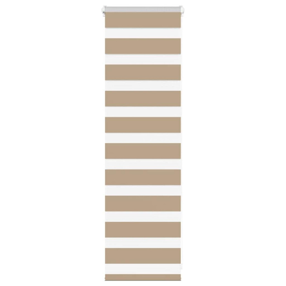 vidaXL Zebrajaloezie 40x100 cm stofbreedte 35,9 cm polyester zandbruin afbeelding 1