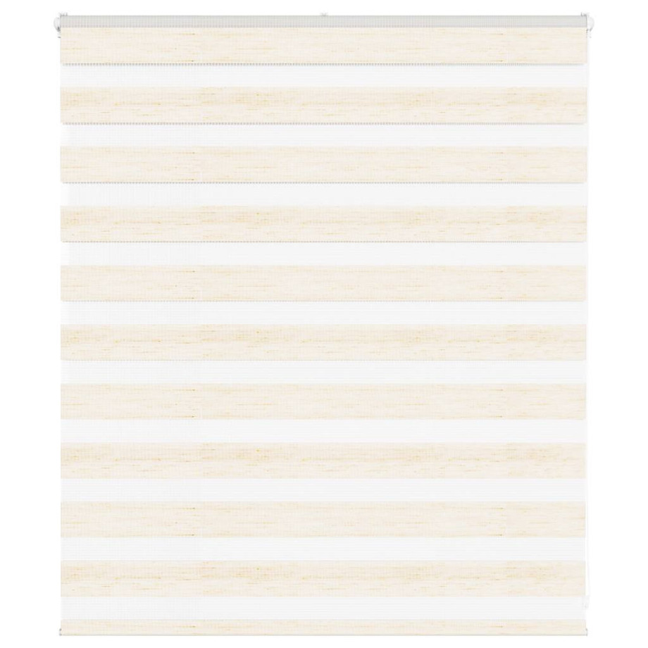 vidaXL Zebra rolgordijn 120x100 cm stofbreedte 115,9 cm marmerbeige afbeelding 1