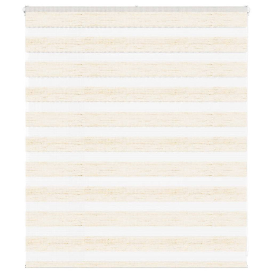 vidaXL Zebra rolgordijn 125x100 cm stofbreedte 120,9 cm marmerbeige afbeelding 1