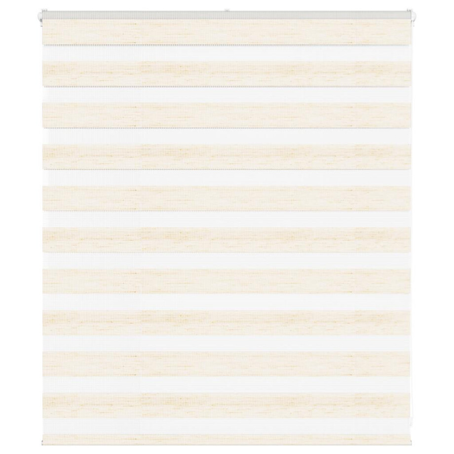 vidaXL Zebra rolgordijn 130x100 cm stofbreedte 125,9 cm marmerbeige afbeelding 1