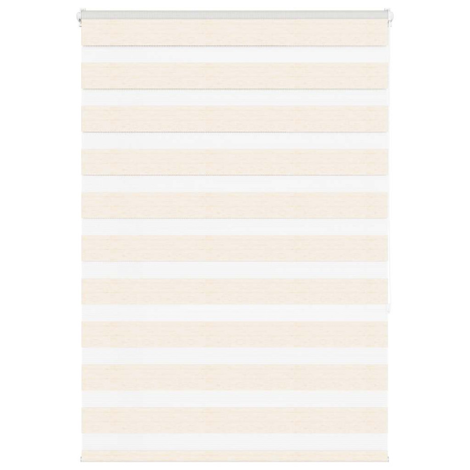 vidaXL Zebra rolgordijn 110x150 cm stofbreedte 105,9 cm marmerbeige afbeelding 1