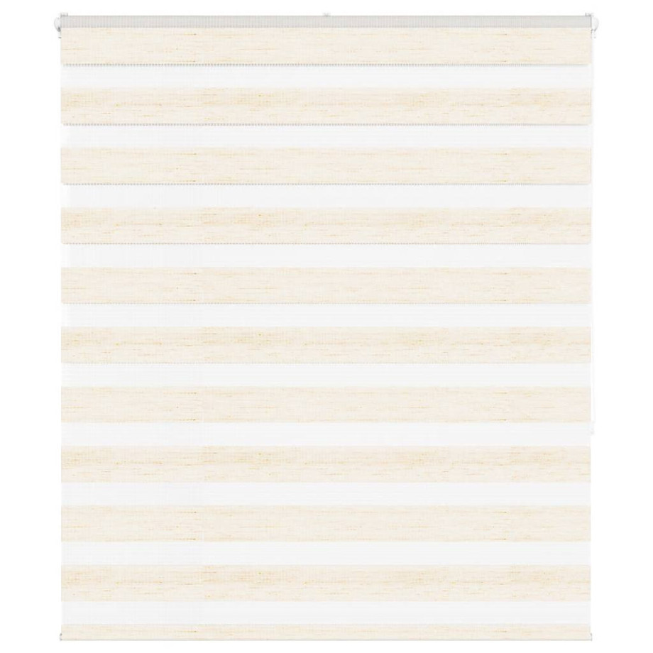 vidaXL Zebra rolgordijn 120x150 cm stofbreedte 115,9 cm marmerbeige afbeelding 1